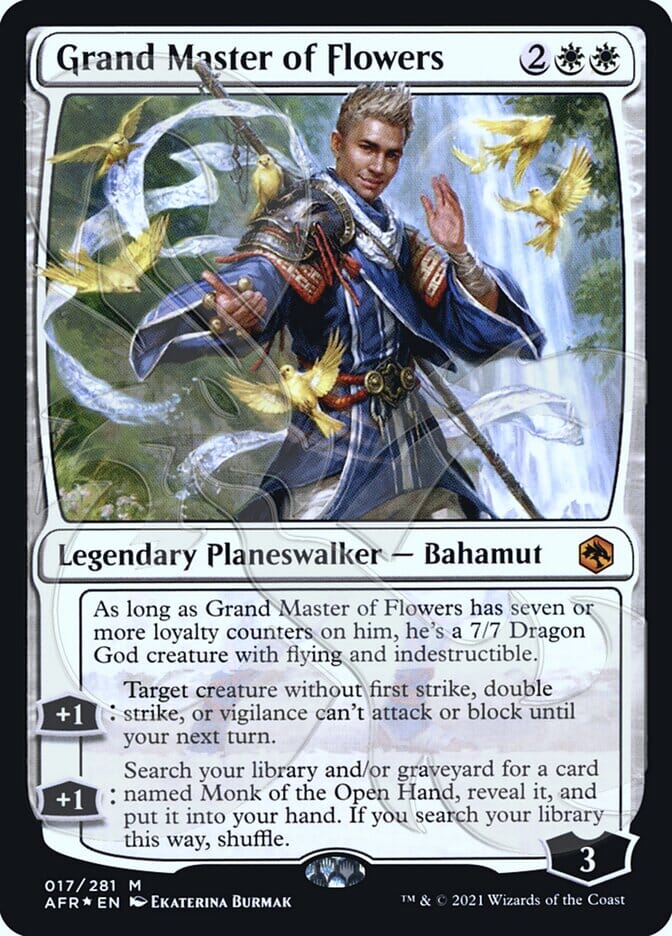 Grand Master of Flowers (Ampersand Promo) [Dungeons & Dragons: Adventures in the Forgotten Realms Promos] MTG Single Magic: The Gathering  | Multizone: Comics And Games