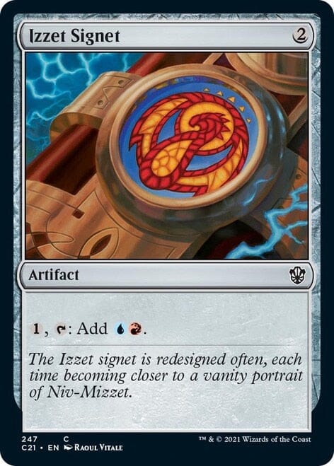 Izzet Signet [Commander 2021] MTG Single Magic: The Gathering  | Multizone: Comics And Games