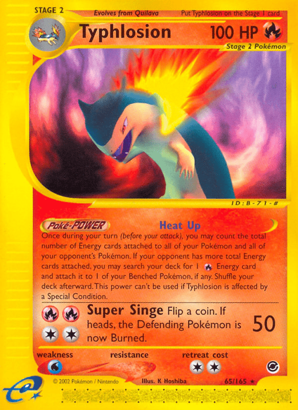 Typhlosion (65/165) [Expedition: Base Set] Pokemon Single Pokémon  | Multizone: Comics And Games