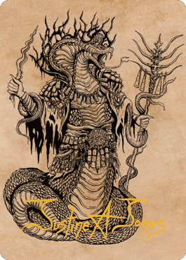 Sivriss, Nightmare Speaker Art Card (51) (Gold-Stamped Signature) [Commander Legends: Battle for Baldur's Gate Art Series] MTG Single Magic: The Gathering  | Multizone: Comics And Games