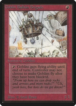 Goblin Balloon Brigade [Limited Edition Beta] MTG Single Magic: The Gathering  | Multizone: Comics And Games