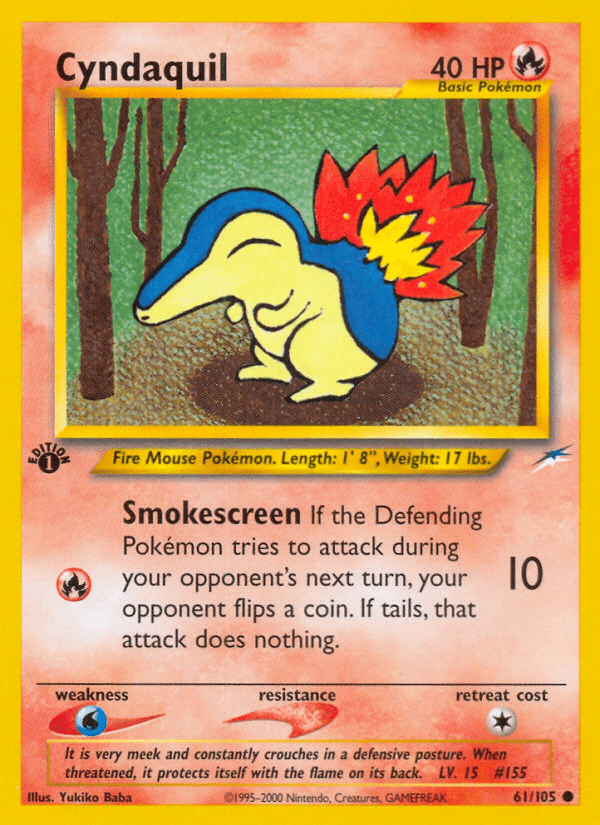 Cyndaquil (61/105) [Neo Destiny 1st Edition] Pokemon Single Pokémon  | Multizone: Comics And Games