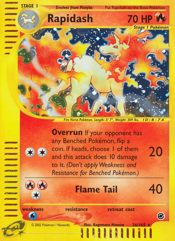 Rapidash (26/165) [Expedition: Base Set] Pokemon Single Pokémon  | Multizone: Comics And Games
