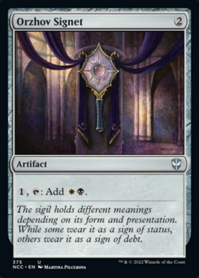 Orzhov Signet [Streets of New Capenna Commander] MTG Single Magic: The Gathering  | Multizone: Comics And Games