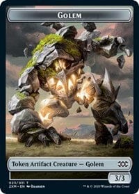 Golem // Thopter (008) Double-sided Token [Double Masters Tokens] MTG Single Magic: The Gathering  | Multizone: Comics And Games