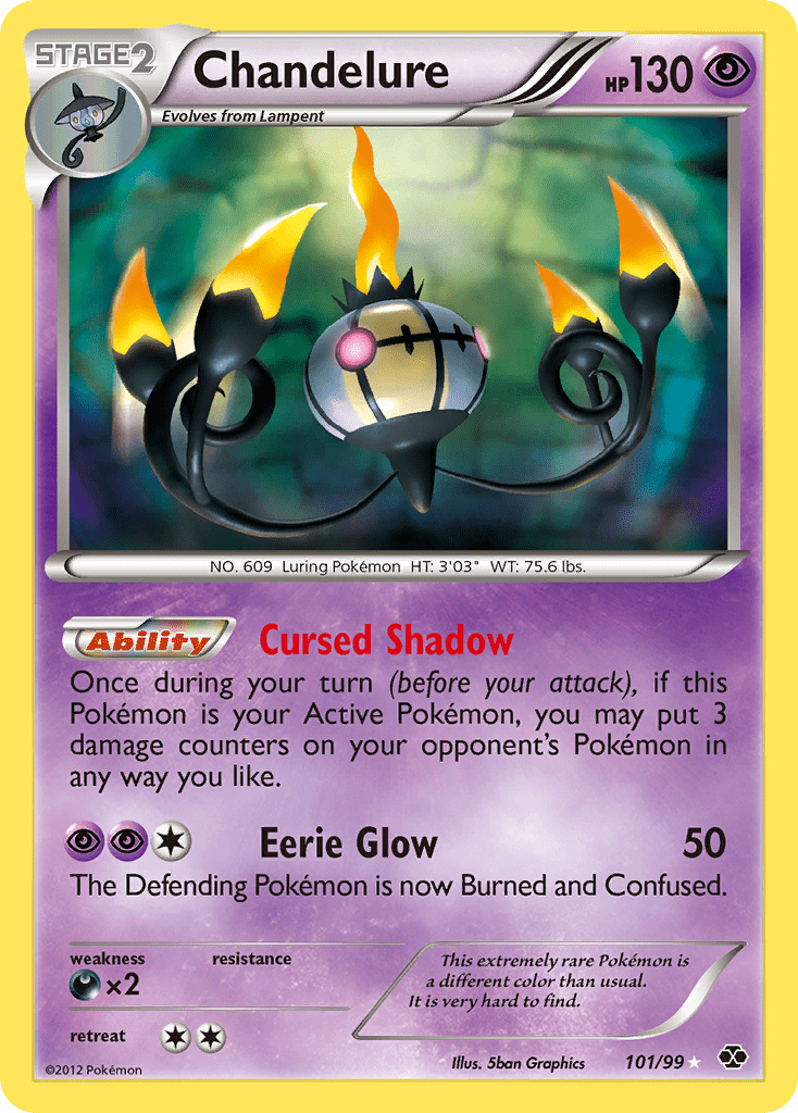Chandelure (101/99) [Black & White: Next Destinies] Pokemon Single Pokémon  | Multizone: Comics And Games