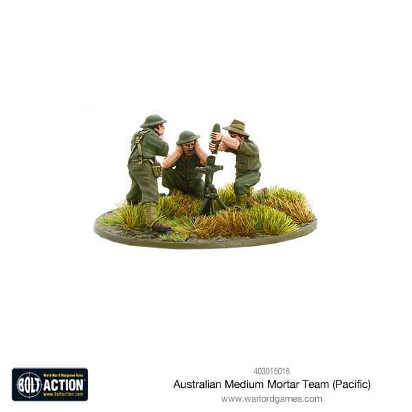 Australian Medium Mortar Teams (pacific) Bolt Action Warlord Games  | Multizone: Comics And Games