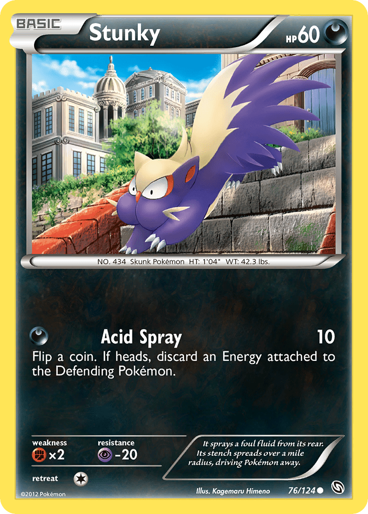 Stunky (76/124) [Black & White: Dragons Exalted] Pokemon Single Pokémon  | Multizone: Comics And Games