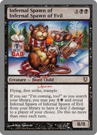 Infernal Spawn of Infernal Spawn of Evil [Unhinged] MTG Single Magic: The Gathering  | Multizone: Comics And Games
