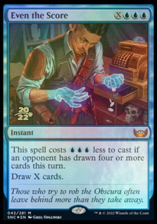 Even the Score [Streets of New Capenna Prerelease Promos] MTG Single Magic: The Gathering  | Multizone: Comics And Games