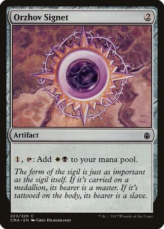 Orzhov Signet [Commander Anthology] MTG Single Magic: The Gathering  | Multizone: Comics And Games