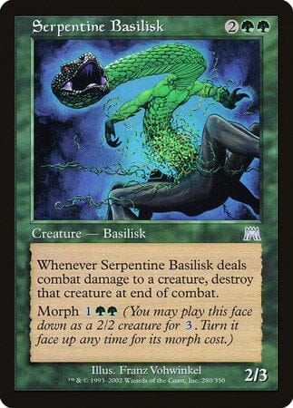 Serpentine Basilisk [Onslaught] MTG Single Magic: The Gathering  | Multizone: Comics And Games