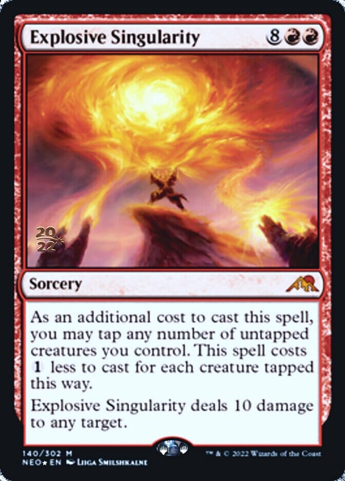 Explosive Singularity [Kamigawa: Neon Dynasty Prerelease Promos] MTG Single Magic: The Gathering  | Multizone: Comics And Games