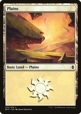 Plains (252) [Battle for Zendikar] MTG Single Magic: The Gathering  | Multizone: Comics And Games