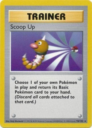Scoop Up (78/102) [Base Set Shadowless Unlimited] Pokemon Single Pokémon  | Multizone: Comics And Games