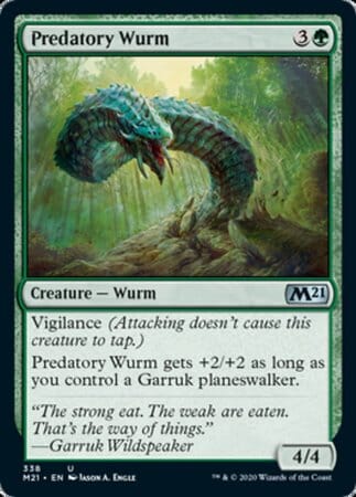 Predatory Wurm [Core Set 2021] MTG Single Magic: The Gathering  | Multizone: Comics And Games