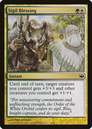 Sigil Blessing [Duel Decks: Knights vs. Dragons] MTG Single Magic: The Gathering  | Multizone: Comics And Games