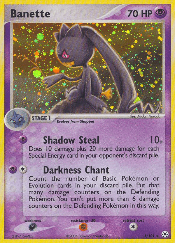 Banette (1/101) [EX: Hidden Legends] Pokemon Single Pokémon  | Multizone: Comics And Games