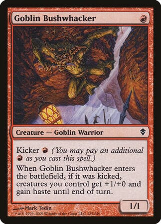 Goblin Bushwhacker [Zendikar] MTG Single Magic: The Gathering  | Multizone: Comics And Games