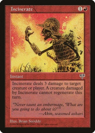 Incinerate [Mirage] MTG Single Magic: The Gathering  | Multizone: Comics And Games