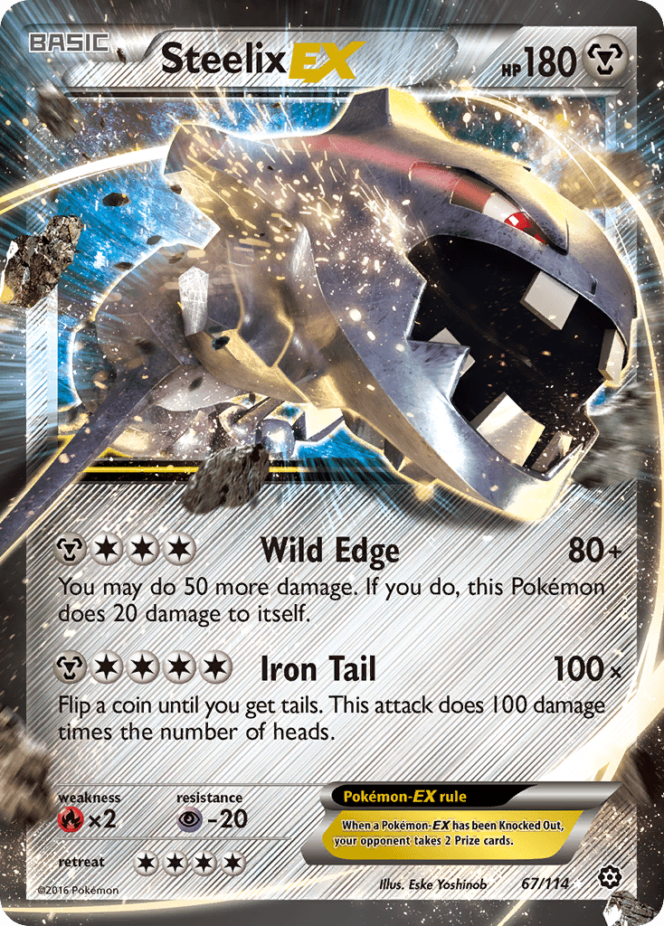 Steelix EX (67/114) [XY: Steam Siege] Pokemon Single Pokémon  | Multizone: Comics And Games