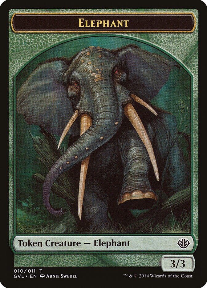 Elephant Token (Garruk vs. Liliana) [Duel Decks Anthology Tokens] MTG Single Magic: The Gathering  | Multizone: Comics And Games