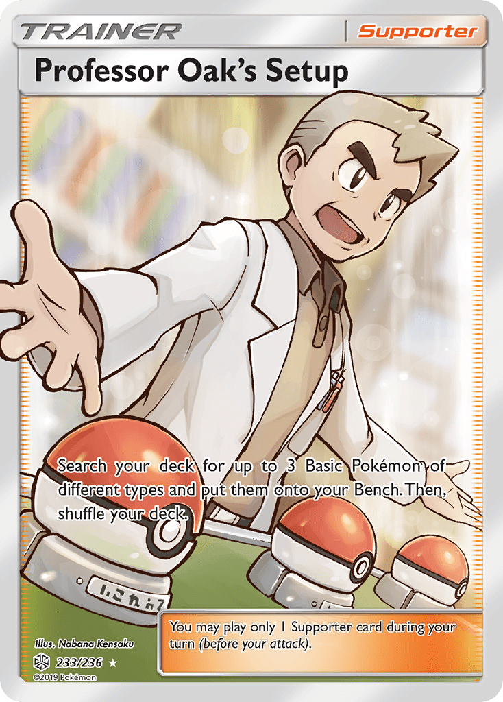 Professor Oak's Setup (233/236) [Sun & Moon: Cosmic Eclipse] Pokemon Single Pokémon  | Multizone: Comics And Games