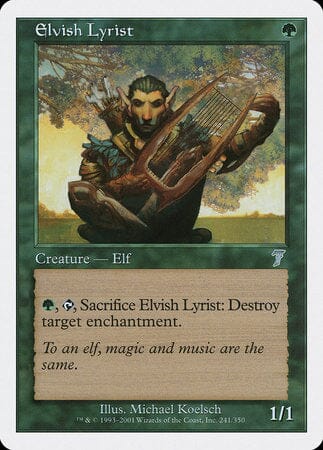 Elvish Lyrist [Seventh Edition] MTG Single Magic: The Gathering  | Multizone: Comics And Games