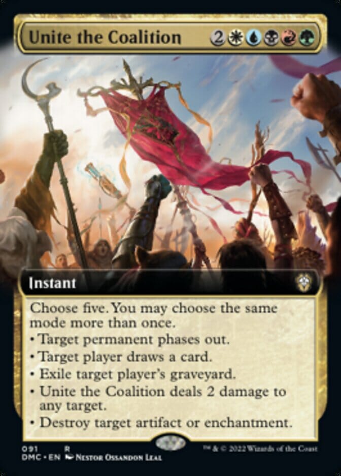 Unite the Coalition (Extended Art) [Dominaria United Commander] MTG Single Magic: The Gathering  | Multizone: Comics And Games