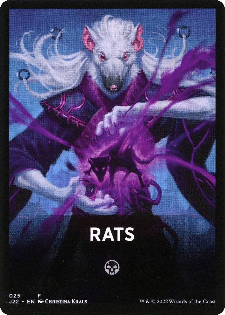 Rats Theme Card [Jumpstart 2022 Front Cards] MTG Single Magic: The Gathering  | Multizone: Comics And Games