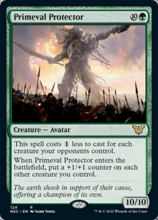 Primeval Protector [Kamigawa: Neon Dynasty Commander] MTG Single Magic: The Gathering  | Multizone: Comics And Games