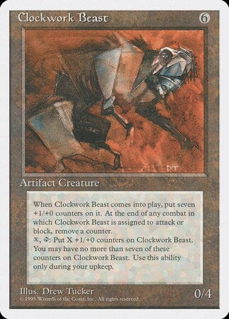 Clockwork Beast [Fourth Edition] MTG Single Magic: The Gathering  | Multizone: Comics And Games