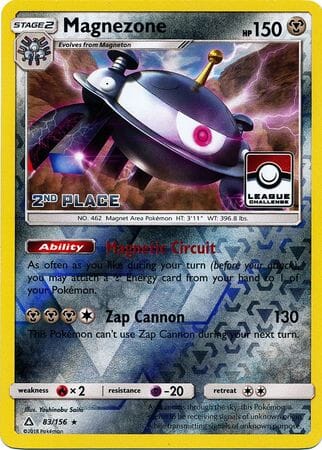 Magnezone (83/156) (League Promo 2nd Place) [Sun & Moon: Ultra Prism] Pokemon Single Pokémon  | Multizone: Comics And Games