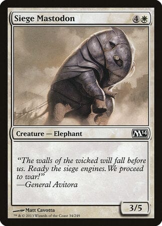 Siege Mastodon [Magic 2014] MTG Single Magic: The Gathering  | Multizone: Comics And Games