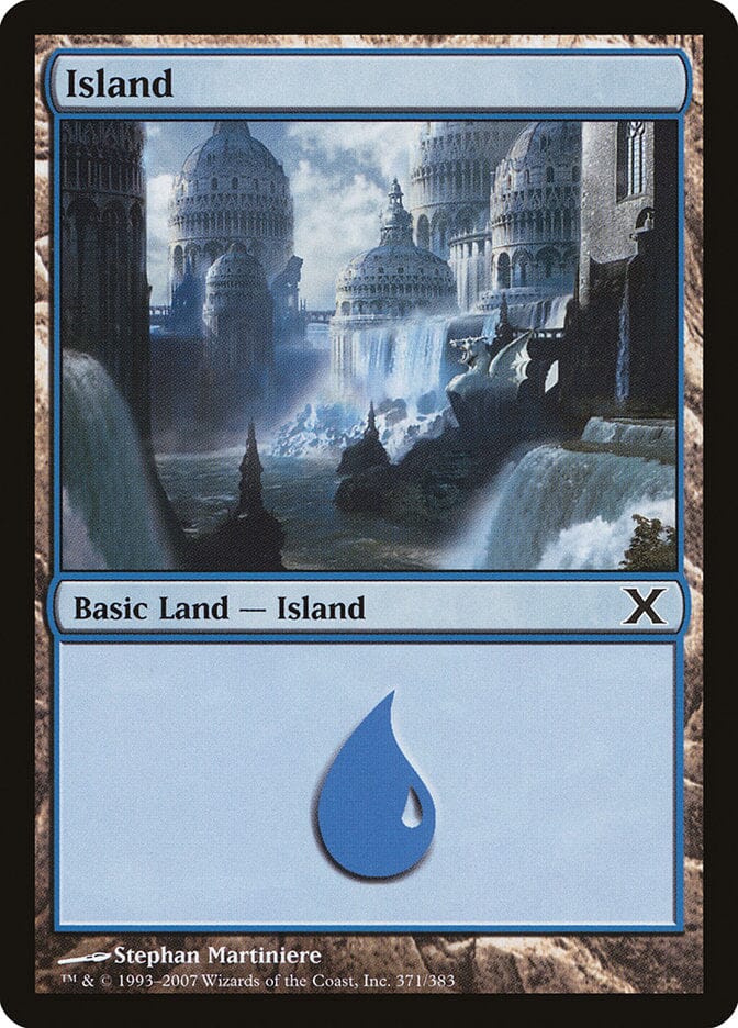 Island (371) [Tenth Edition] MTG Single Magic: The Gathering  | Multizone: Comics And Games