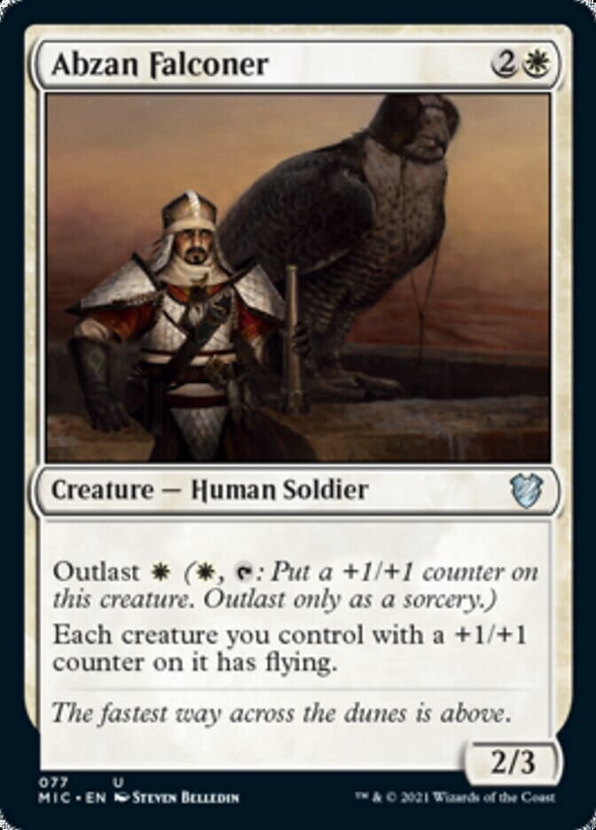 Abzan Falconer [Innistrad: Midnight Hunt Commander] MTG Single Magic: The Gathering  | Multizone: Comics And Games