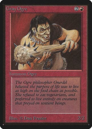 Gray Ogre [Limited Edition Beta] MTG Single Magic: The Gathering  | Multizone: Comics And Games