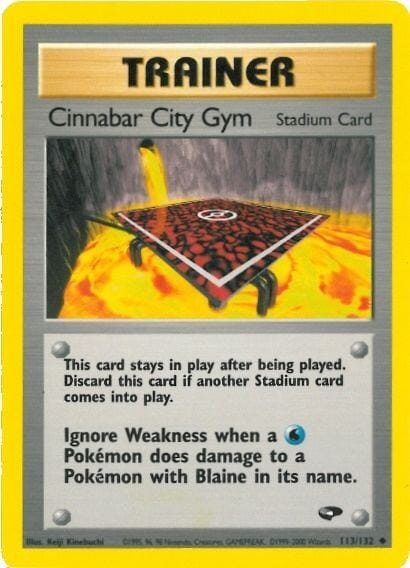 Cinnabar City Gym (113/132) [Gym Challenge Unlimited] Pokemon Single Pokémon  | Multizone: Comics And Games