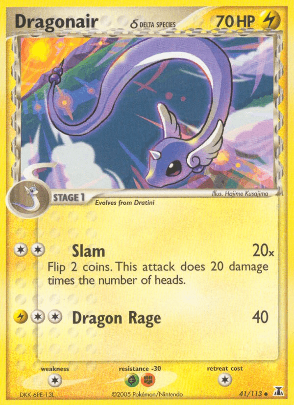 Dragonair (41/113) (Delta Species) [EX: Delta Species] Pokemon Single Pokémon  | Multizone: Comics And Games