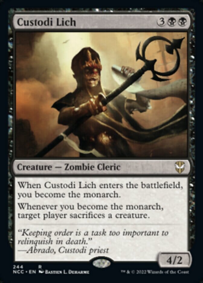 Custodi Lich [Streets of New Capenna Commander] MTG Single Magic: The Gathering  | Multizone: Comics And Games