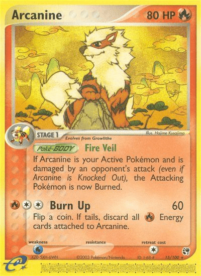 Arcanine (15/100) [EX: Sandstorm] Pokemon Single Pokémon  | Multizone: Comics And Games