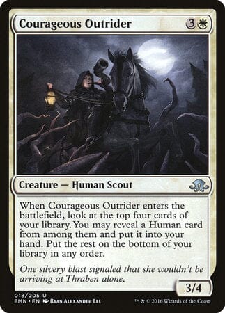 Courageous Outrider [Eldritch Moon] MTG Single Magic: The Gathering  | Multizone: Comics And Games