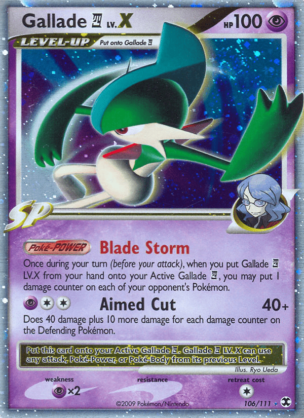 Gallade LV.X (106/111) [Platinum: Rising Rivals] Pokemon Single Pokémon  | Multizone: Comics And Games