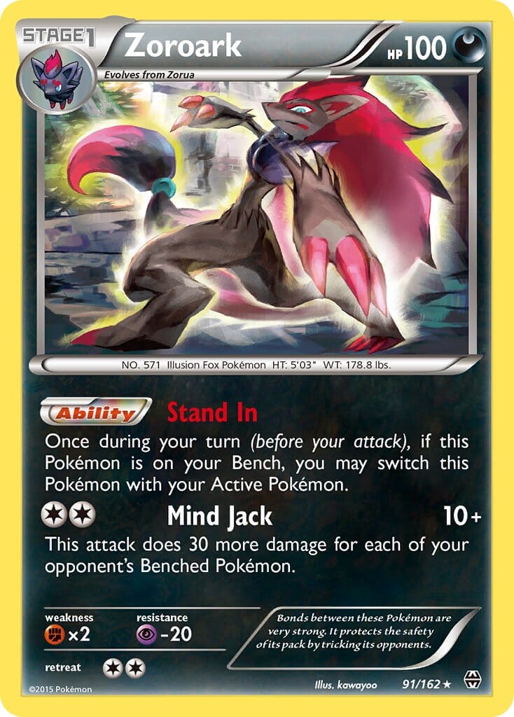 Zoroark (91/162) (Theme Deck Exclusive) [XY: BREAKthrough] Pokemon Single Pokémon  | Multizone: Comics And Games