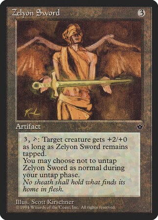 Zelyon Sword [Fallen Empires] MTG Single Magic: The Gathering  | Multizone: Comics And Games