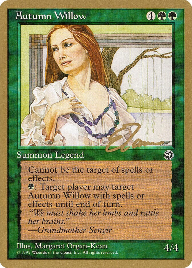 Autumn Willow (Eric Tam) [Pro Tour Collector Set] MTG Single Magic: The Gathering  | Multizone: Comics And Games