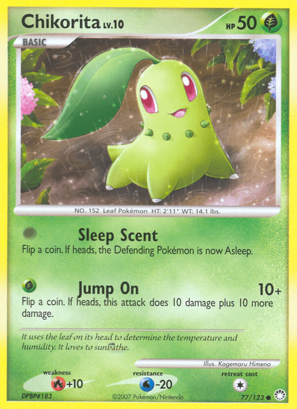 Chikorita (77/123) [Diamond & Pearl: Mysterious Treasures] Pokemon Single Pokémon  | Multizone: Comics And Games