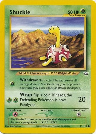 Shuckle (72/111) [Neo Genesis Unlimited] Pokemon Single Pokémon  | Multizone: Comics And Games