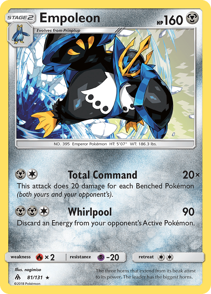 Empoleon (81/131) [Sun & Moon: Forbidden Light] Pokemon Single Pokémon  | Multizone: Comics And Games