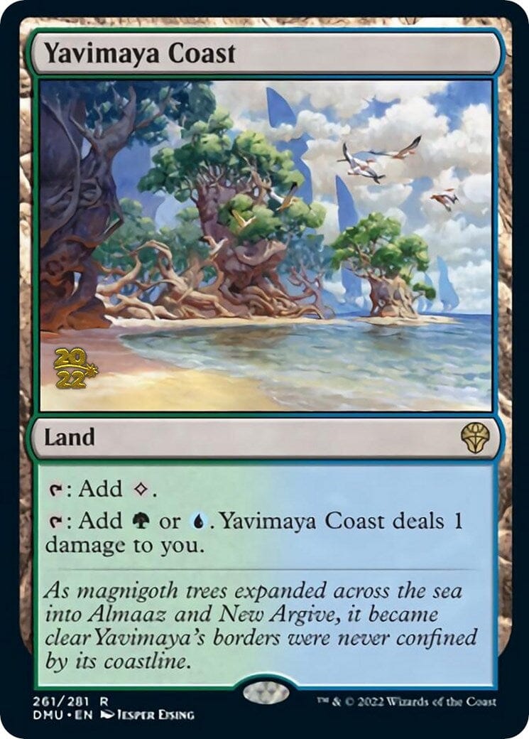 Yavimaya Coast [Dominaria United Prerelease Promos] MTG Single Magic: The Gathering  | Multizone: Comics And Games